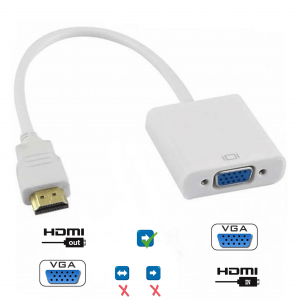 HDMI VGA Adapter White